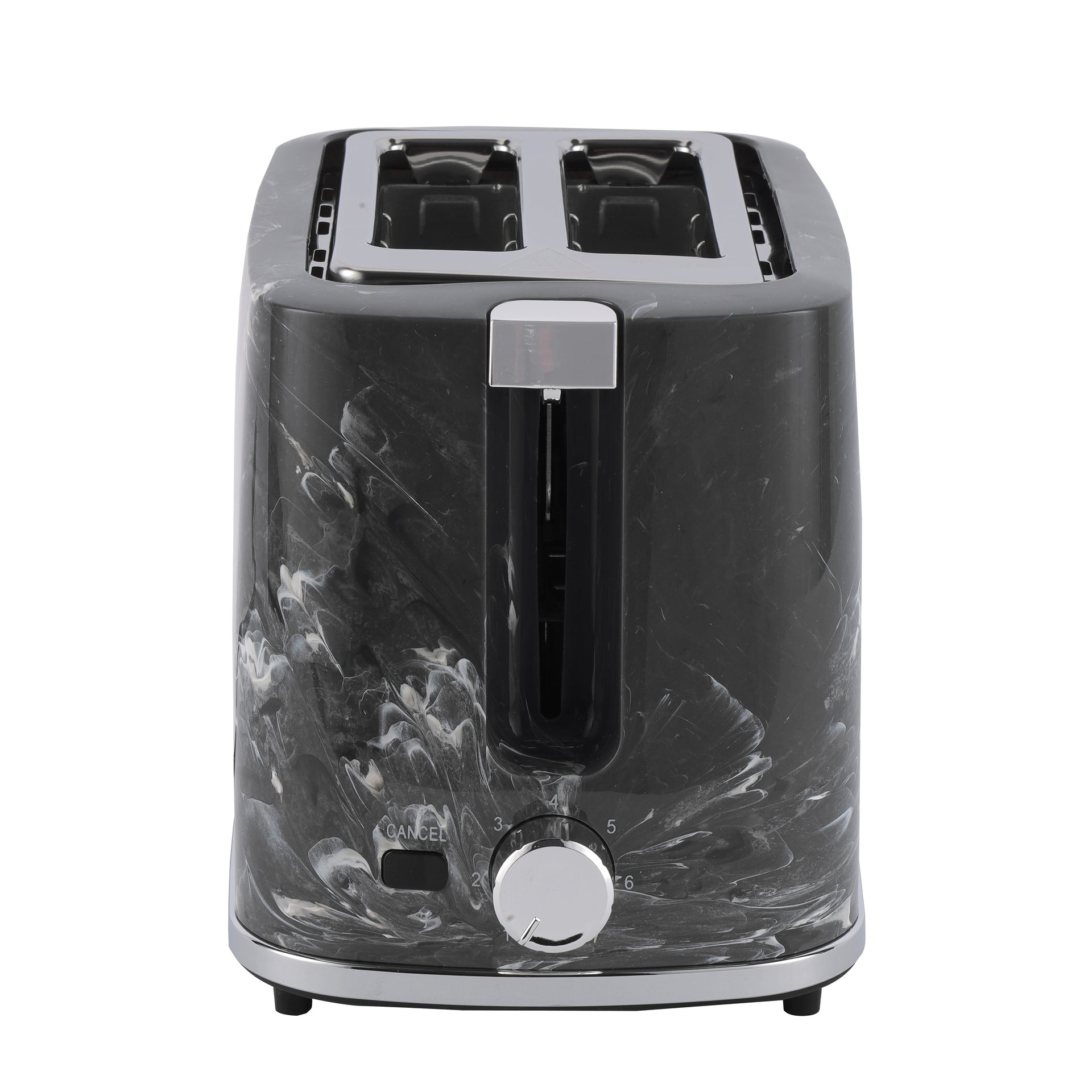 2 Slice Bread Toaster With Cancel Button, Adjustable Browning Control 7 Settings, Removable Crumb Collector Tray, Automatic Cut-Off, 900 Watt Power, Movable Steel Net, Middle Setting Automatically 900 W GBT36555UK-BK Black