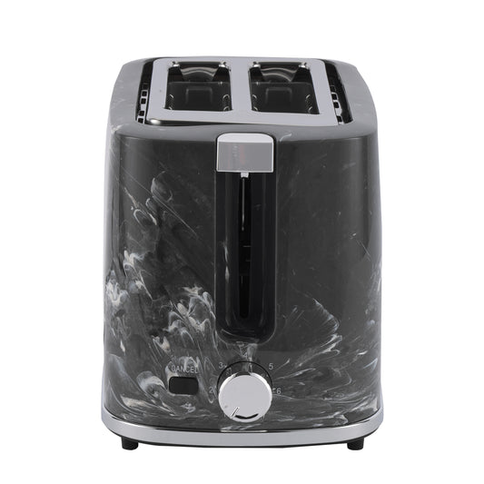 2 Slice Bread Toaster With Cancel Button, Adjustable Browning Control 7 Settings, Removable Crumb Collector Tray, Automatic Cut-Off, 900 Watt Power, Movable Steel Net, Middle Setting Automatically 900 W GBT36555UK-BK Black