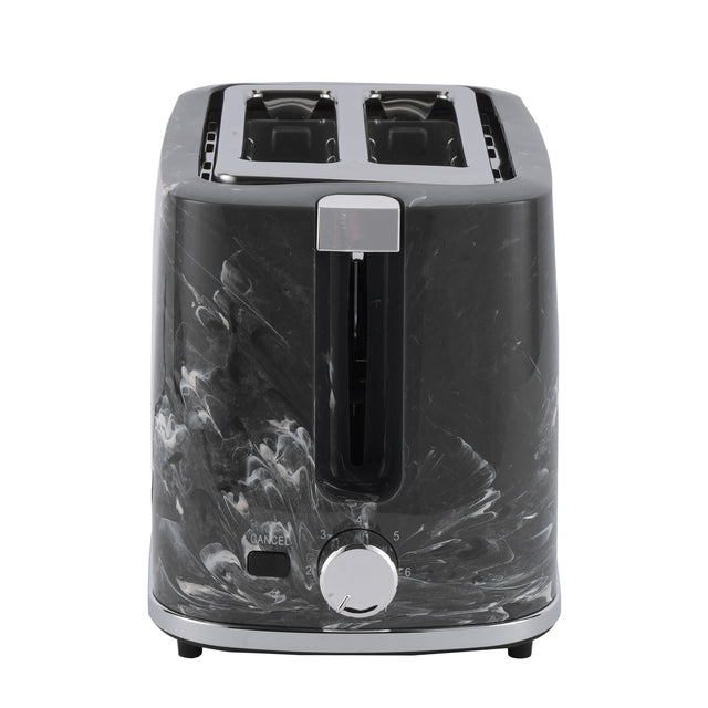 2 Slice Bread Toaster With Cancel Button, Adjustable Browning Control 7 Settings, Removable Crumb Collector Tray, Automatic Cut-Off, 900 Watt Power, Movable Steel Net, Middle Setting Automatically 900 W GBT36555UK-BK Black