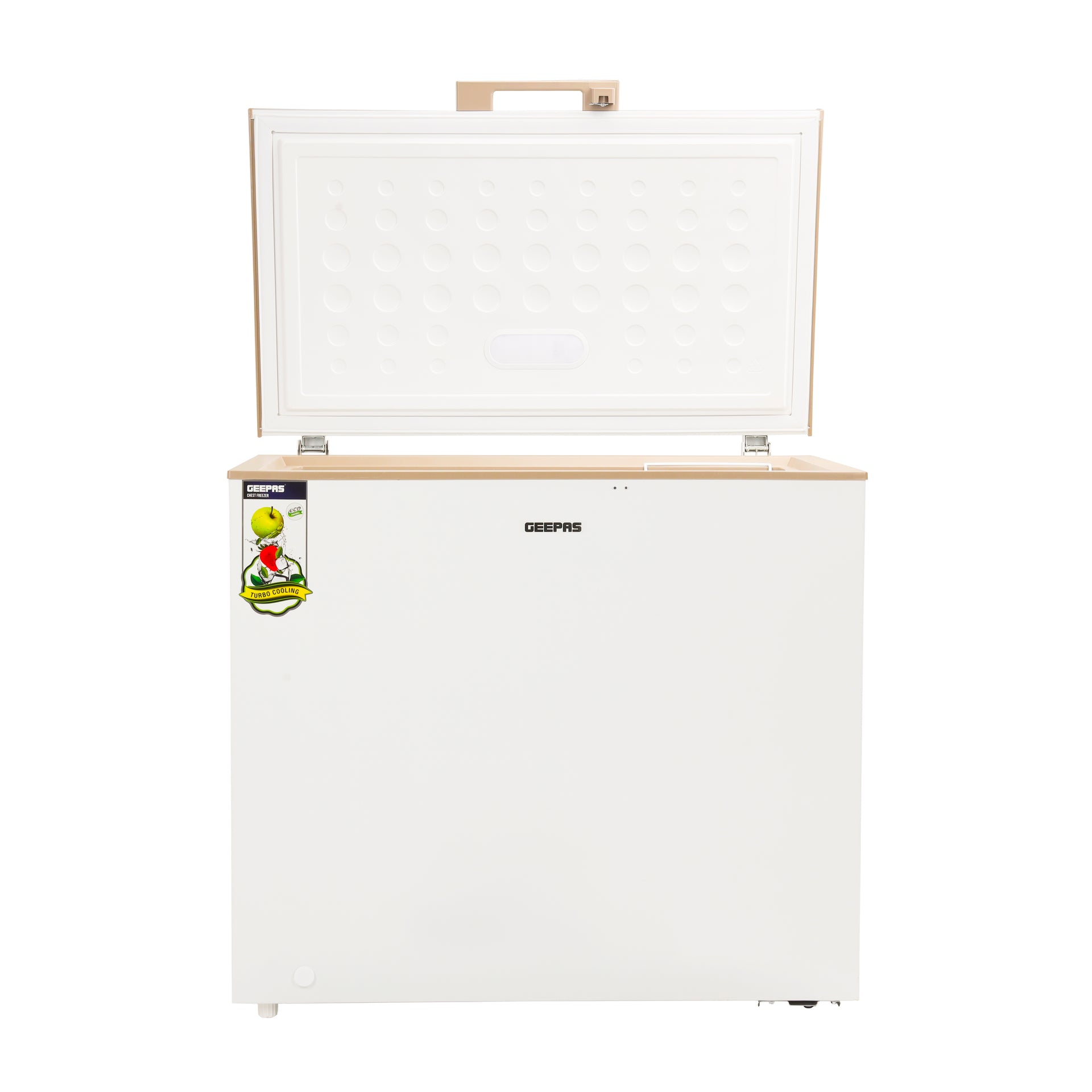 Chest Freezer With Adjustable Thermostat/Portable Food Basket/Compact Refrigerator With LED Light/Lock & Key/High-Efficiency Monolithic Foaming 200 L 130 W GCF2509WSH White