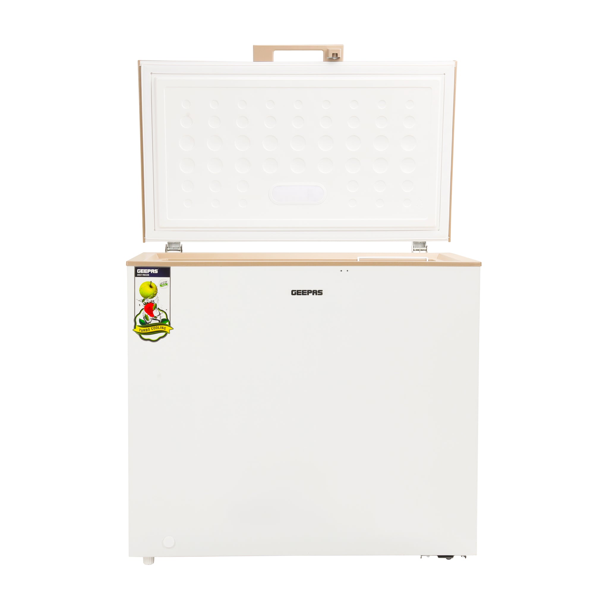 Chest Freezer With Adjustable Thermostat/Portable Food Basket/Compact Refrigerator With LED Light/Lock & Key/High-Efficiency Monolithic Foaming 200 L 130 W GCF2509WSH White