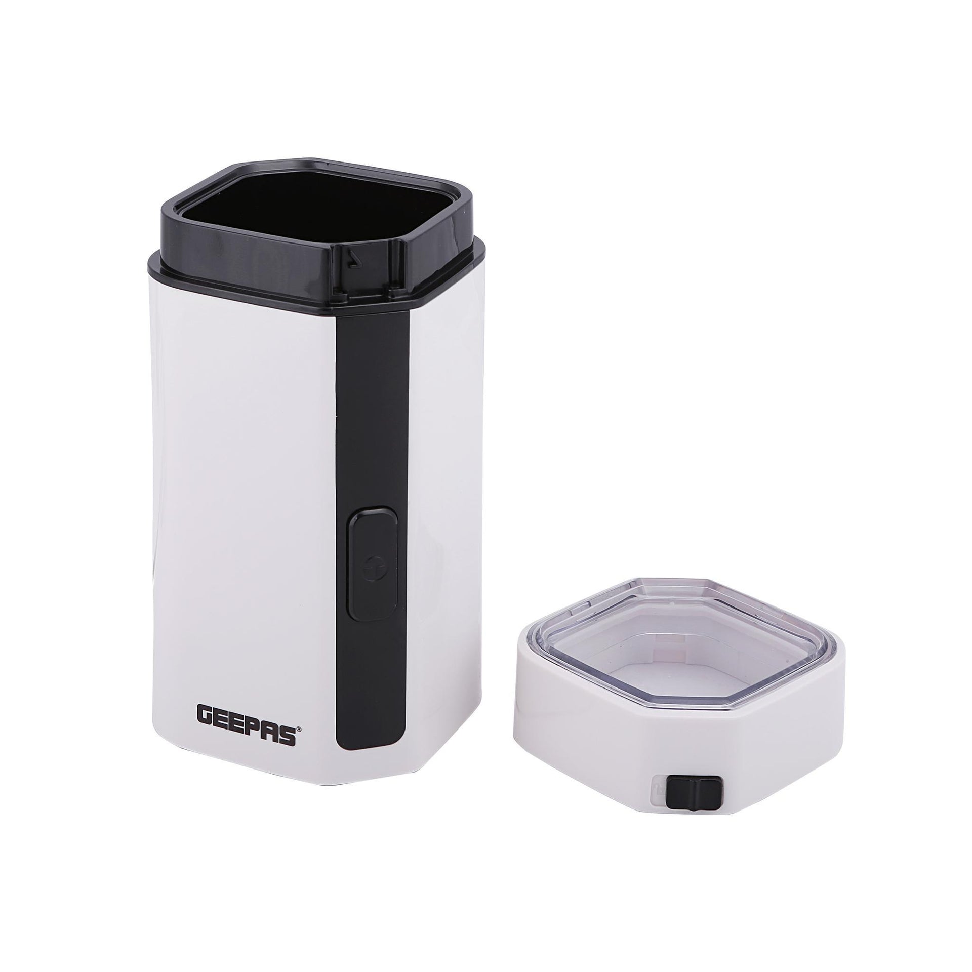 Electric Coffee Grinder With Stainless Steel Grinding Blade 50 Grams 150 W GCG41012 White/Black