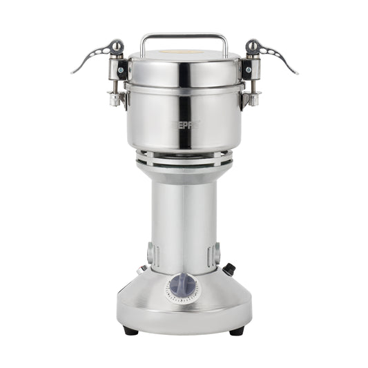 Geepas 1400W Electric Coffee & Spice Grinder - Stainless Steel Bowl & Blade, 200g Capacity, Heavy Duty Multi-Purpose Mill for Seeds, Nuts & Grains - Silver GCG41025 Silver