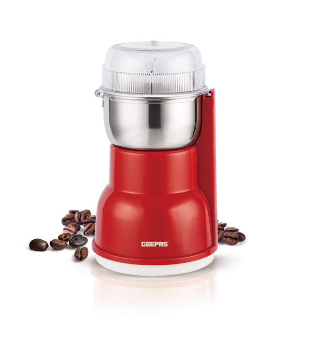 Coffee Grinder GCG5440N – 300W Stainless Steel Blades, Overheat Protection, Orange