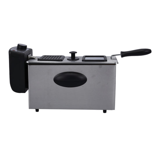Geepas Gdf36015 2180W Powerful Deep Fryer With Overheat Protection, 3 Liter Capacity, Black