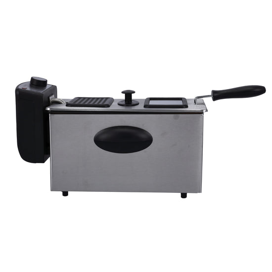 Geepas Gdf36015 2180W Powerful Deep Fryer With Overheat Protection, 3 Liter Capacity, Black