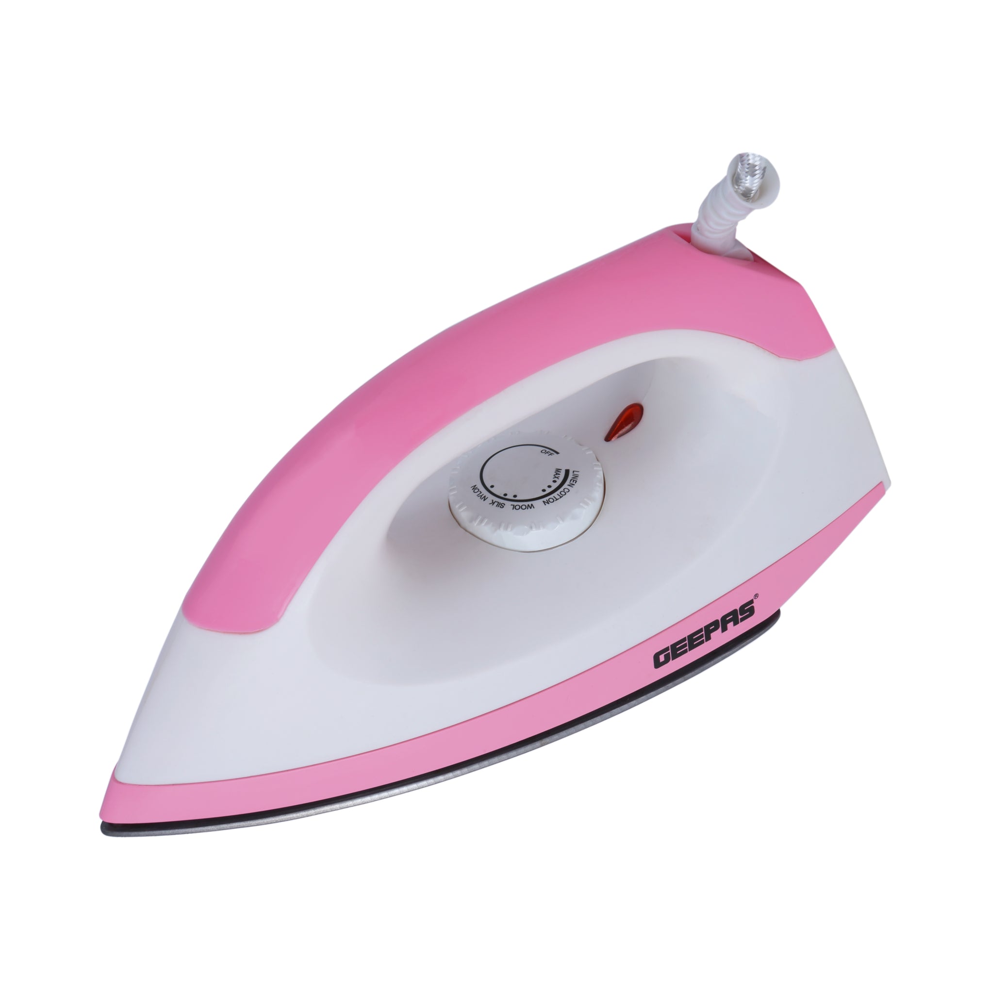Dry Iron - Non-Stick Coating Plate & Adjustable Thermostat Control/Indicator Light with ABS Material/Slim Tip & Light Weight/Ergonomic Handle, Easy Storage 1200 W GDI7782 Blue/White