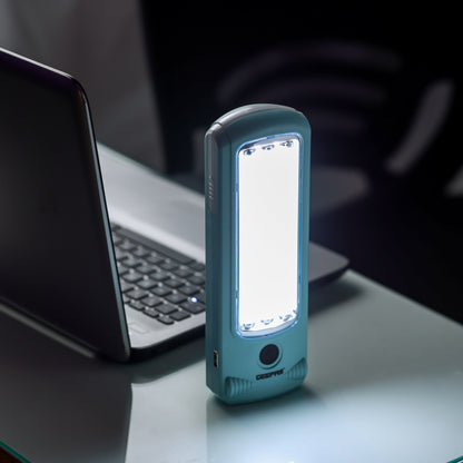 Hi-Power LED Emergency Lantern with Solar Panel, GE53030, Aqua/Clear