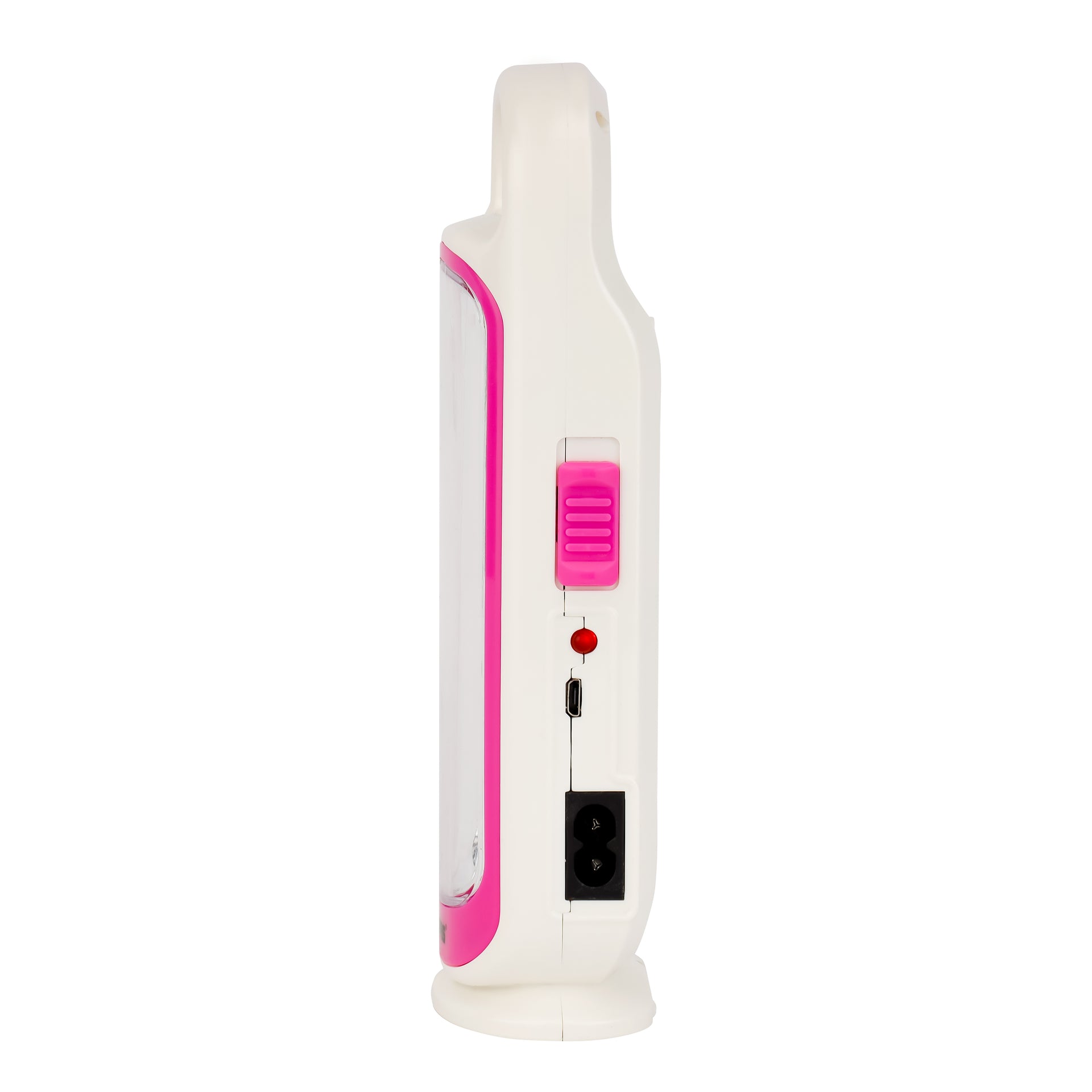 Hi-Power LED Emergency Lantern with Solar Panel, White and Pink
