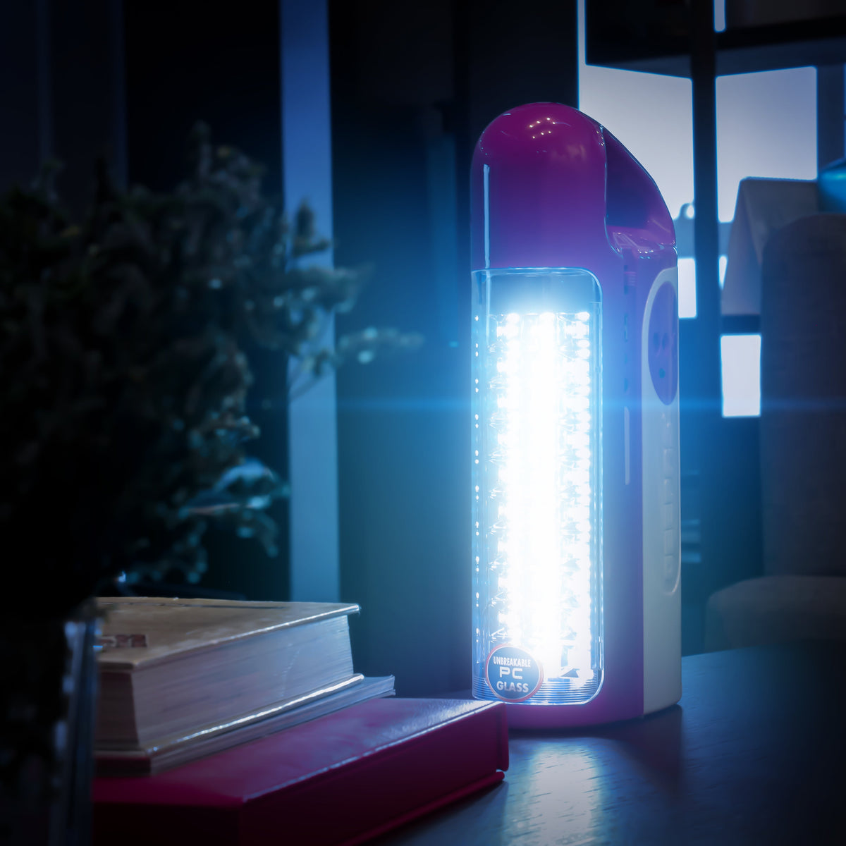Solar Rechargeable LED Camping Lantern with 100-Hour Runtime & USB Power Bank | Automatic Emergency Light for Outdoor & Home Power Outages