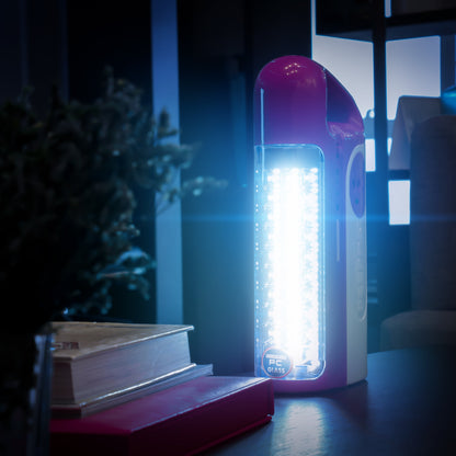 Solar Rechargeable LED Camping Lantern with 100-Hour Runtime & USB Power Bank | Automatic Emergency Light for Outdoor & Home Power Outages