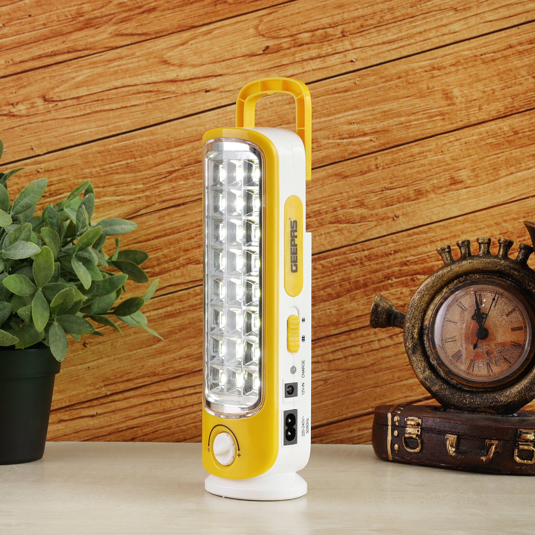 Geepas GE5567 Camping and Rechargeable LED Emergency Lantern