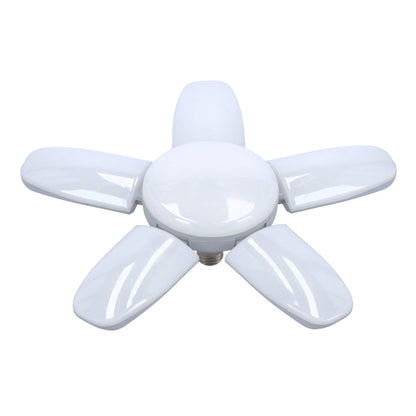 Geepas 5 Leaf Led Folding Lamp - Portable 5 Adjustable Leafs Ceiling Light | 50000 Hours Working Life | Ideal for Garage, Workshop, Hotel, Shops, Restaurants, Office & More | 2 Year Warranty