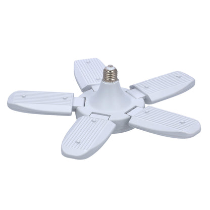 Geepas 5 Leaf Led Folding Lamp - Portable 5 Adjustable Leafs Ceiling Light | 50000 Hours Working Life | Ideal for Garage, Workshop, Hotel, Shops, Restaurants, Office & More | 2 Year Warranty