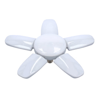 Geepas 5 Leaf Led Folding Lamp - Portable 5 Adjustable Leafs Ceiling Light | 50000 Hours Working Life | Ideal for Garage, Workshop, Hotel, Shops, Restaurants, Office & More | 2 Year Warranty