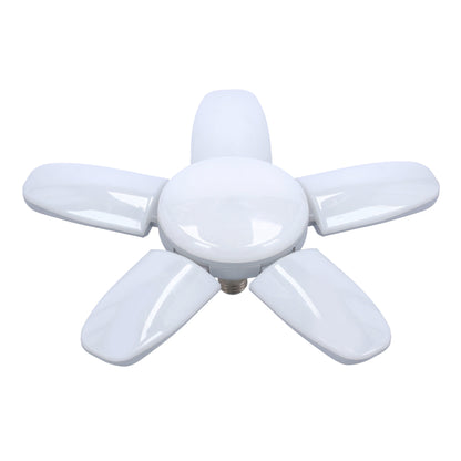 Geepas 5 Leaf Led Folding Lamp - Portable 5 Adjustable Leafs Ceiling Light | 50000 Hours Working Life | Ideal for Garage, Workshop, Hotel, Shops, Restaurants, Office & More | 2 Year Warranty