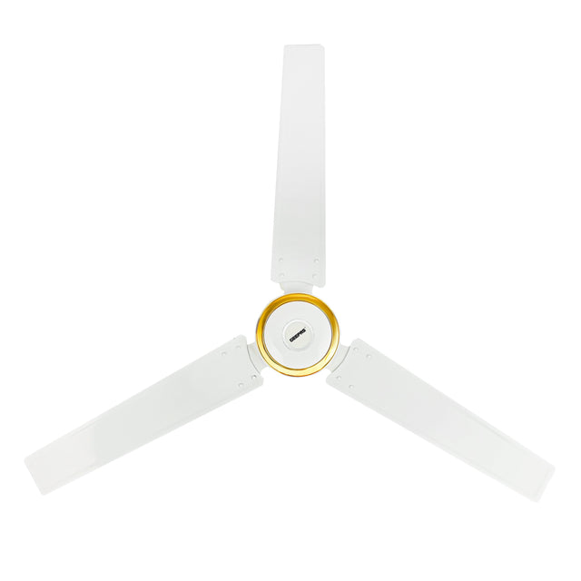 56"Ceiling Fan | Double ball bearing | 3Speed | 3 Blade with Strong Air Breeze | Indoor Ceiling Fan with 290 RPM & Scratch Resistance Durable Body | Ideal for Living Room, Bed Room, and office 75 W GF9428 White
