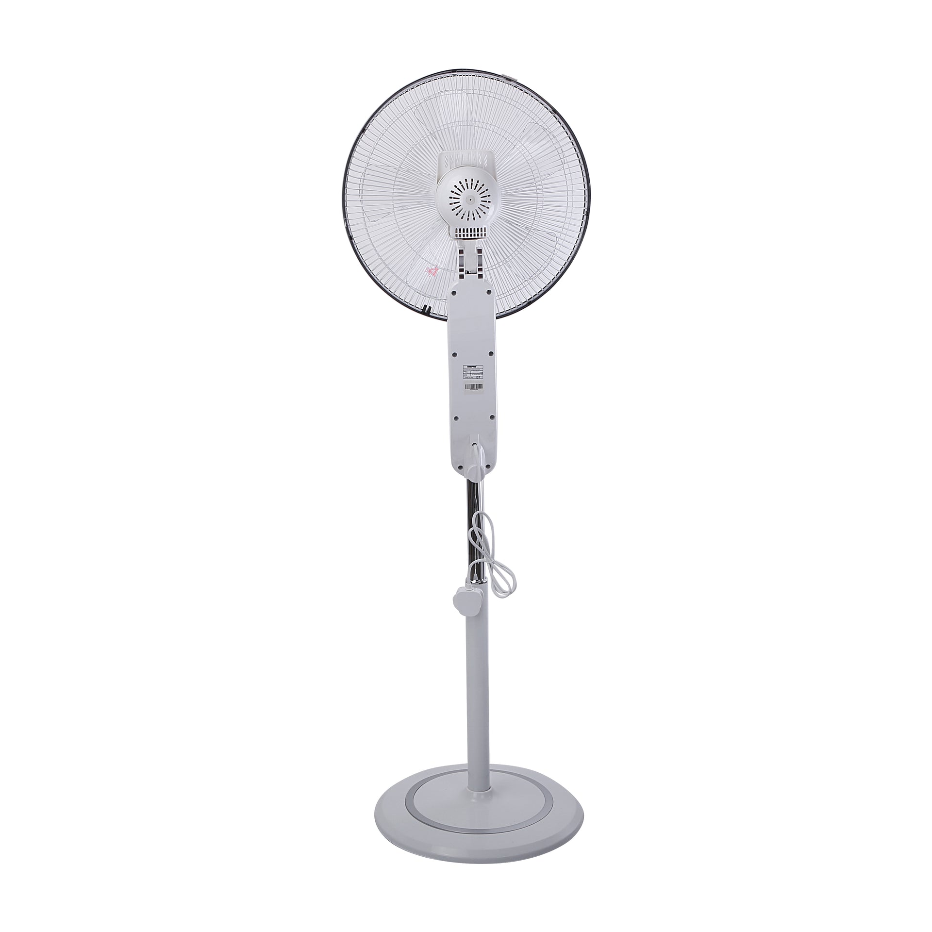 Geepas 16" Stand Fan With Remote Control 50W - 3 Speed, 5 Leaf Blade, AdjUStable Height & Tilt Setting With Led Display | Auto Off | 2 Years Warranty