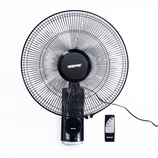 Geepas 16 Inch Wall Fan, Black, Gf9479N