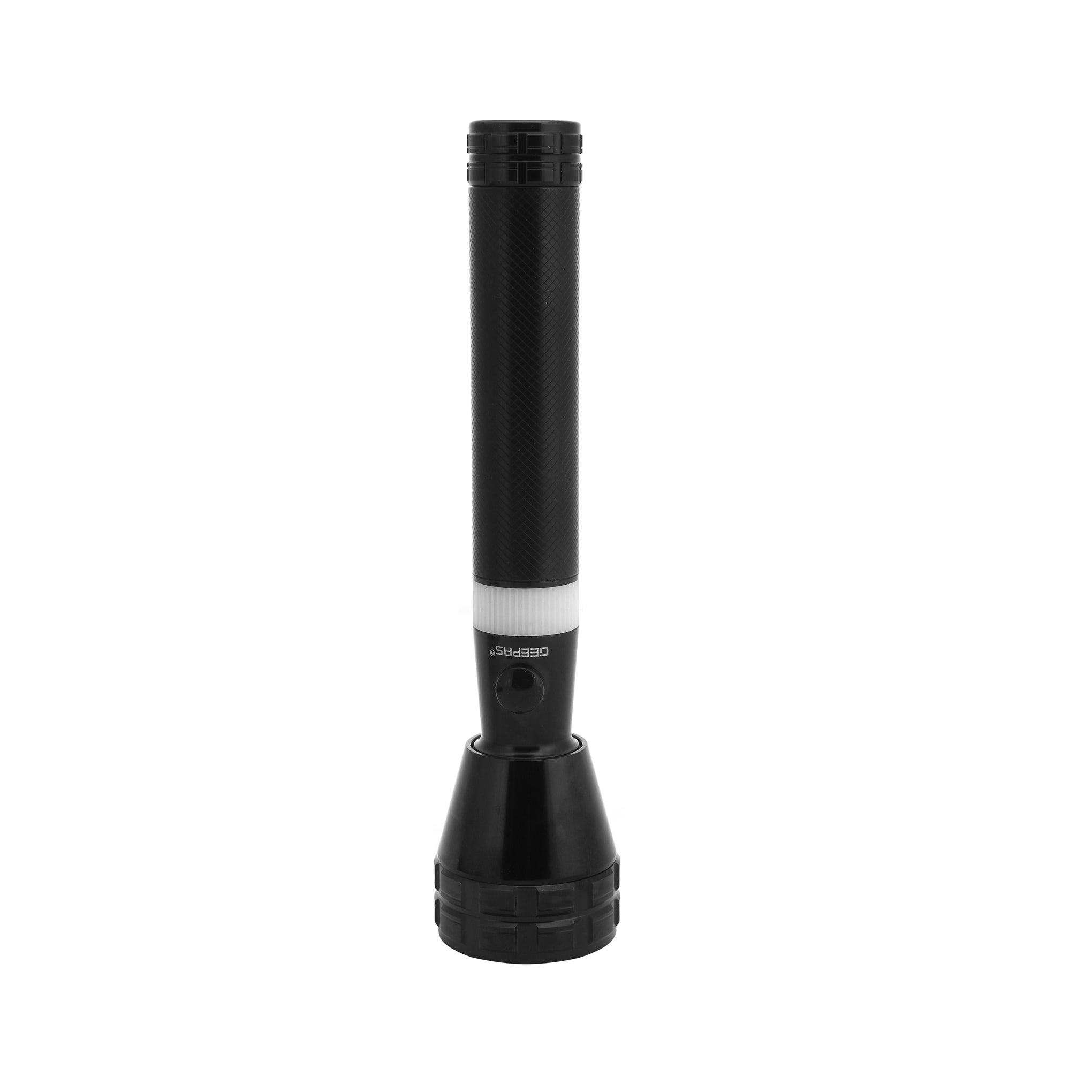 3Pcs Rechargeable Hyper Bright LED Flashlight, 265mm Length Black 22x5x7cm