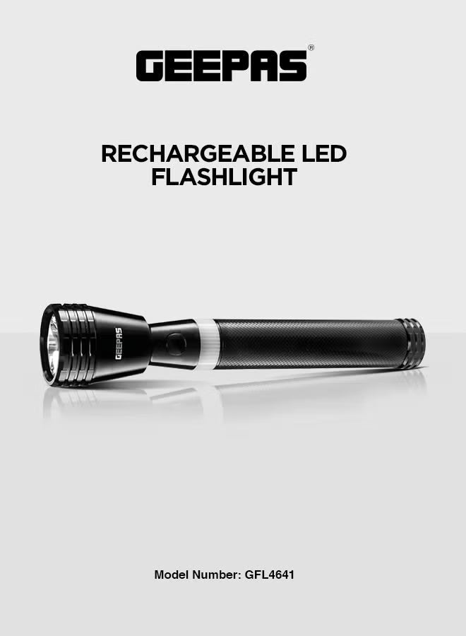 Portable LED Flashlight Black