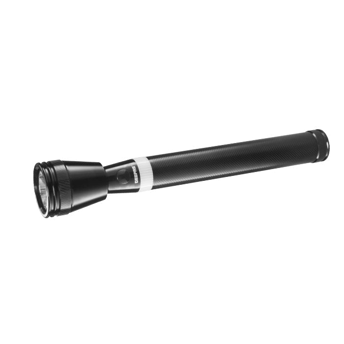 Rechargeable LED Flashlight with Aircraft Aluminum Body, Lithium Battery, Perfect for Indoor and Outdoor Use Black