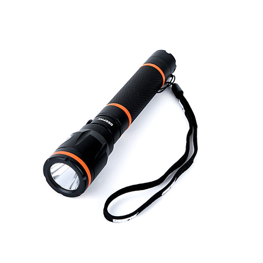 Rechargeable Waterproof LED Flashlight Black ‎17.2 x 12.4 x 6.2cm