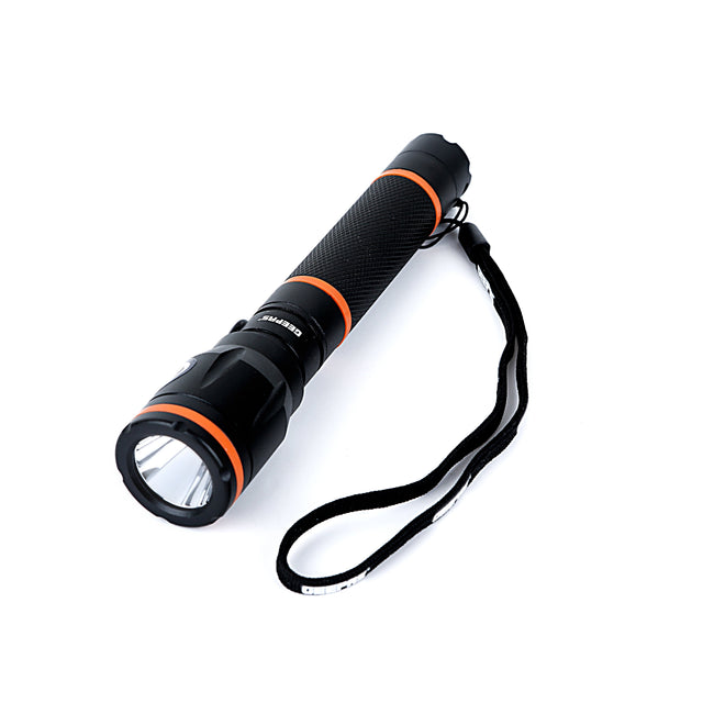 Rechargeable Waterproof LED Flashlight Black ‎17.2 x 12.4 x 6.2cm