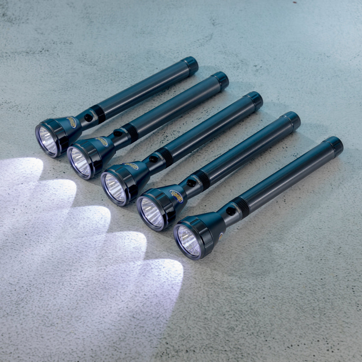 5 Pcs Rechargeable LED Flashlight/Torch Lights with High Grade Aircraft Aluminum Alloy Housing/ Light Source: T6 LED/Rechargeable Li-ion Battery /Perfect for Indoor and Outdoor Use