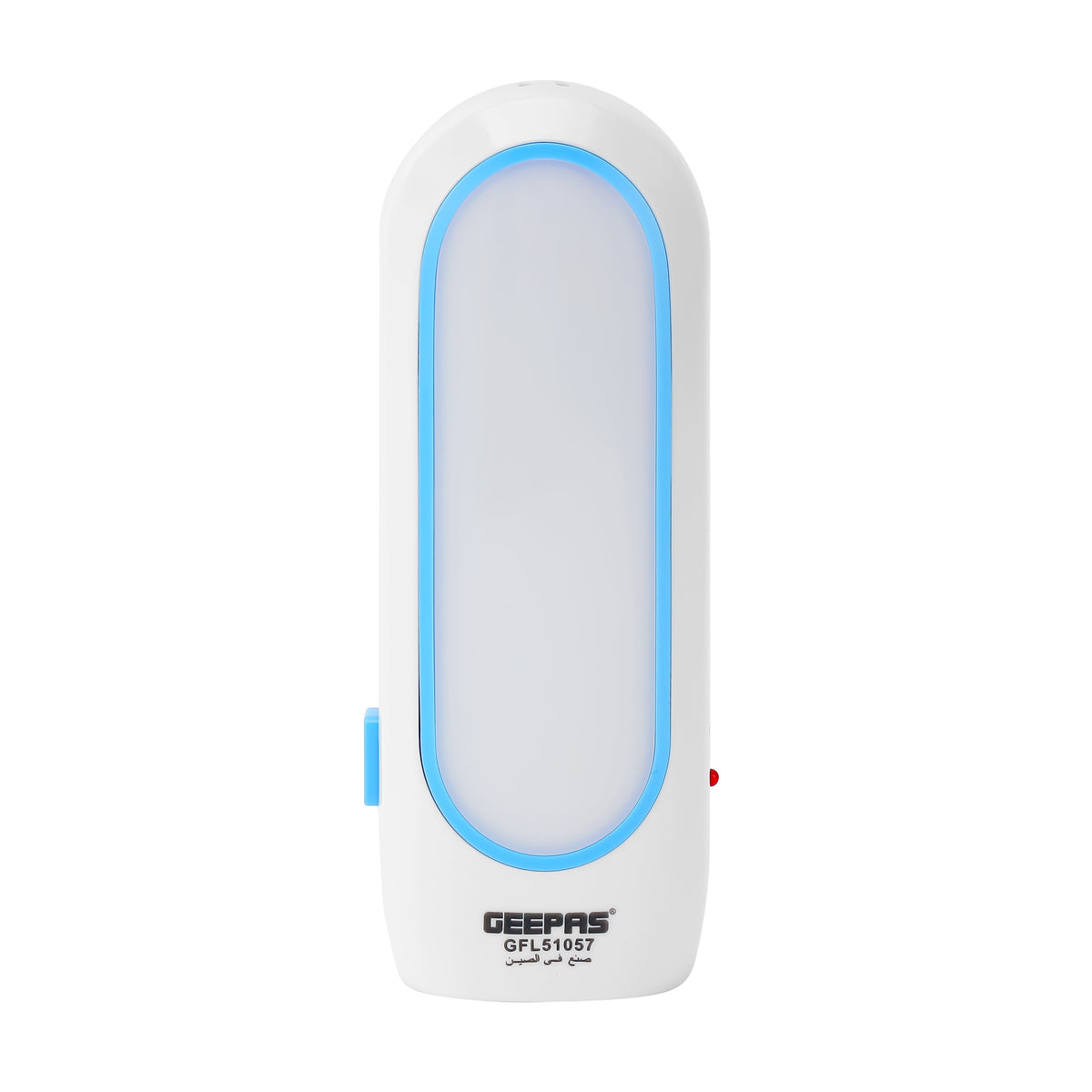 2-IN-1 Rechargeable LED Flashlight with Sidelight and Headlight White/Blue - GFL51057
