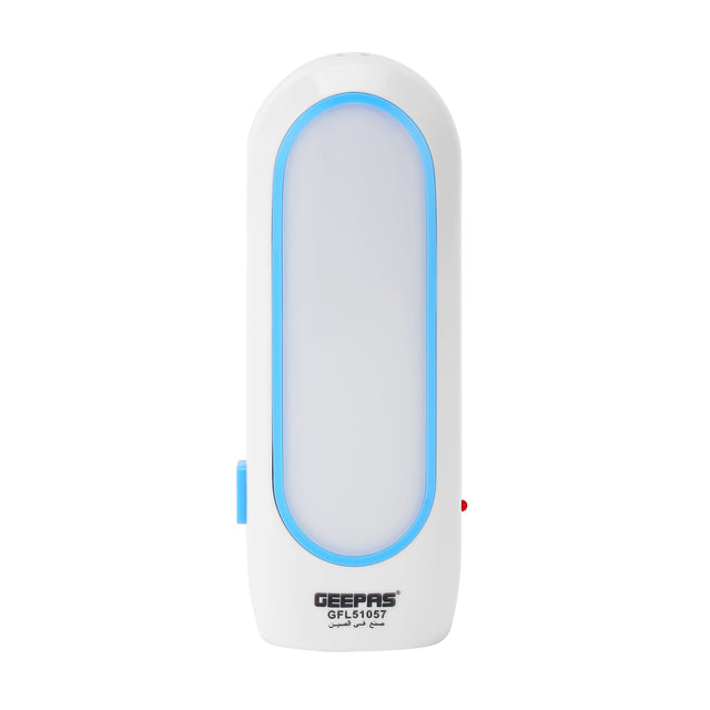 2-IN-1 Rechargeable LED Flashlight with Sidelight and Headlight White/Blue - GFL51057