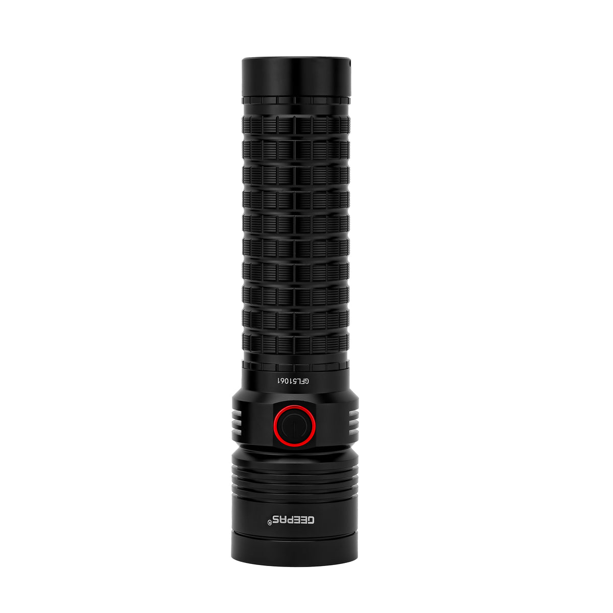 Rechargeable LED Flashlight with High Capacity Lithium Battery /Aircraft Aluminium Body/Mobile Charging/Type C Charging /GFL51061, Black