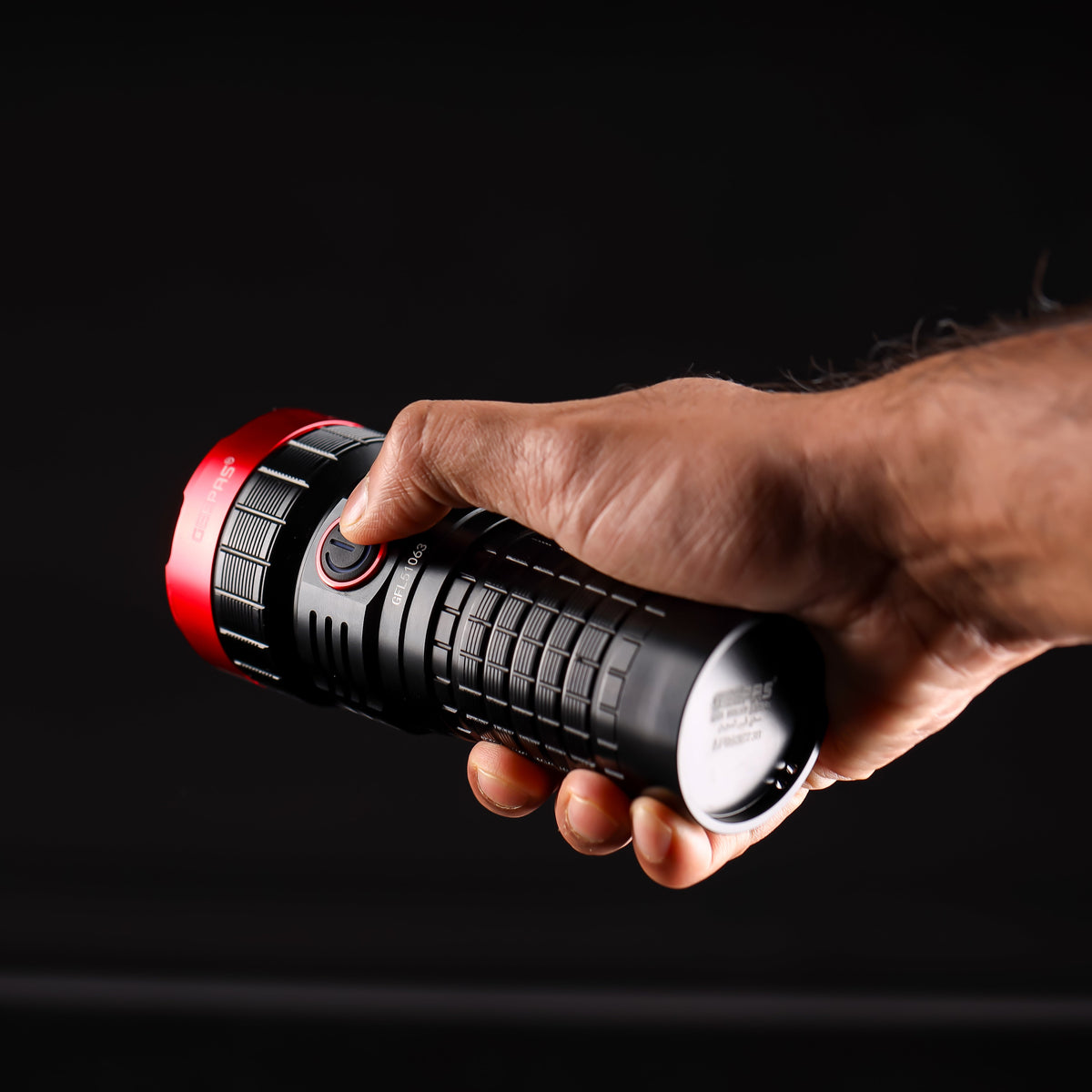 Geepas Rechargeable LED Flashlight with Power Bank Function- GFL51063/ 40W, 6000-6500K, 5000 LM, Perfect for Indoor and Outdoor Use, 15 Hours Continuous Working/ with Aircraft Aluminum Housing, Waterproof IPX6, Lithium Battery Mobile Charging/ Black