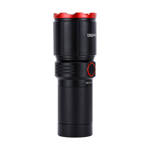 Waterproof Zoomable LED Flashlight with Power Bank