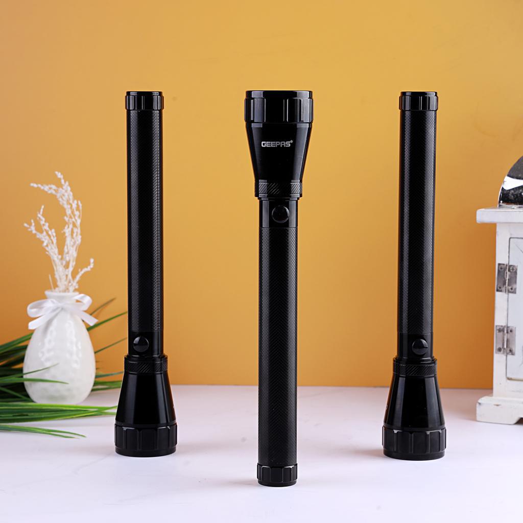 3Pcs - Rechargeable Water Proof LED Flashlight with Hyper Bright Cool White LED, Aircraft Grade Aluminum Body, Ideal for Trekking, Camping & More.. Black