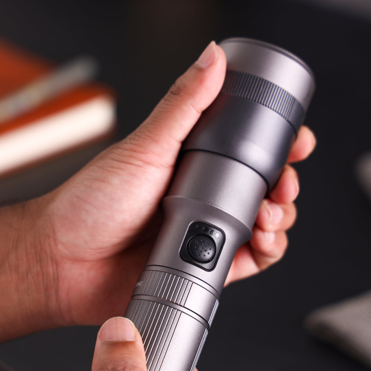 Geepas Zoomable LED Flashlight- GFL51096Z/ 30W, Perfect for Indoor and Outdoor Use, 10 Hours Continuous Working/ with Battery Level Indicator and Power Reminder, Lithium Battery, 2000 Lumens/ Black, Lifetime Warranty