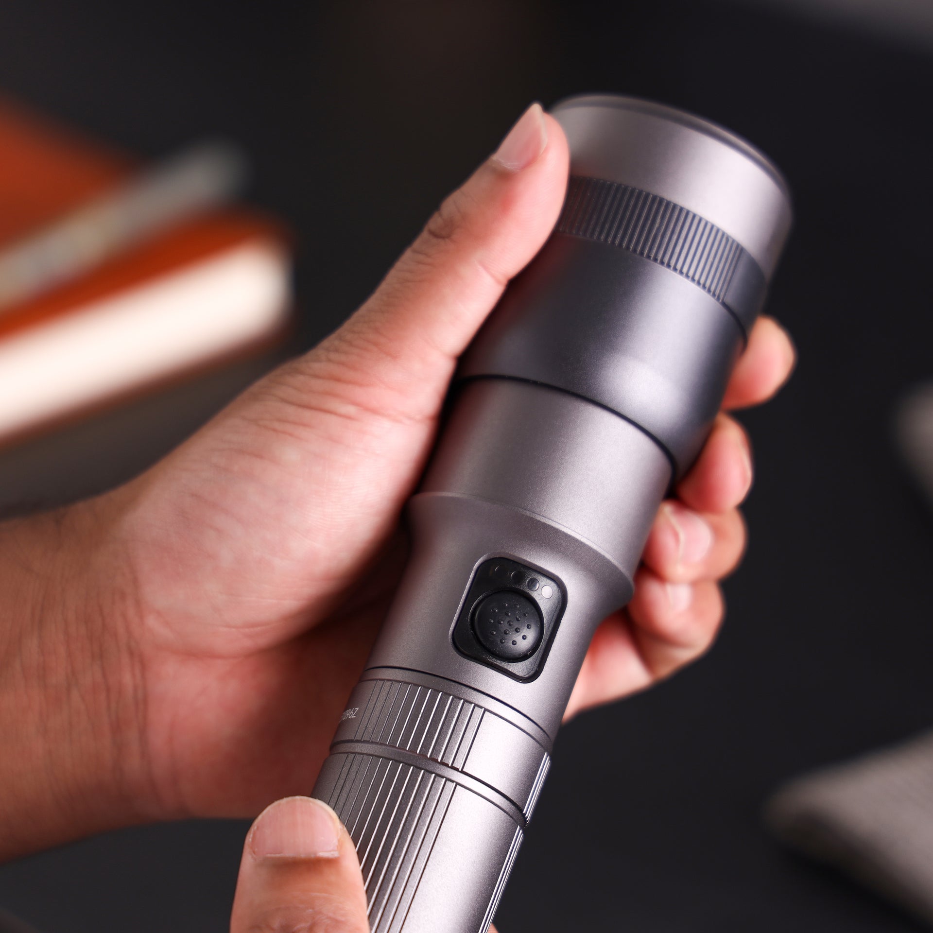 Geepas Zoomable LED Flashlight- GFL51096Z/ 30W, Perfect for Indoor and Outdoor Use, 10 Hours Continuous Working/ with Battery Level Indicator and Power Reminder, Lithium Battery, 2000 Lumens/ Black, Lifetime Warranty