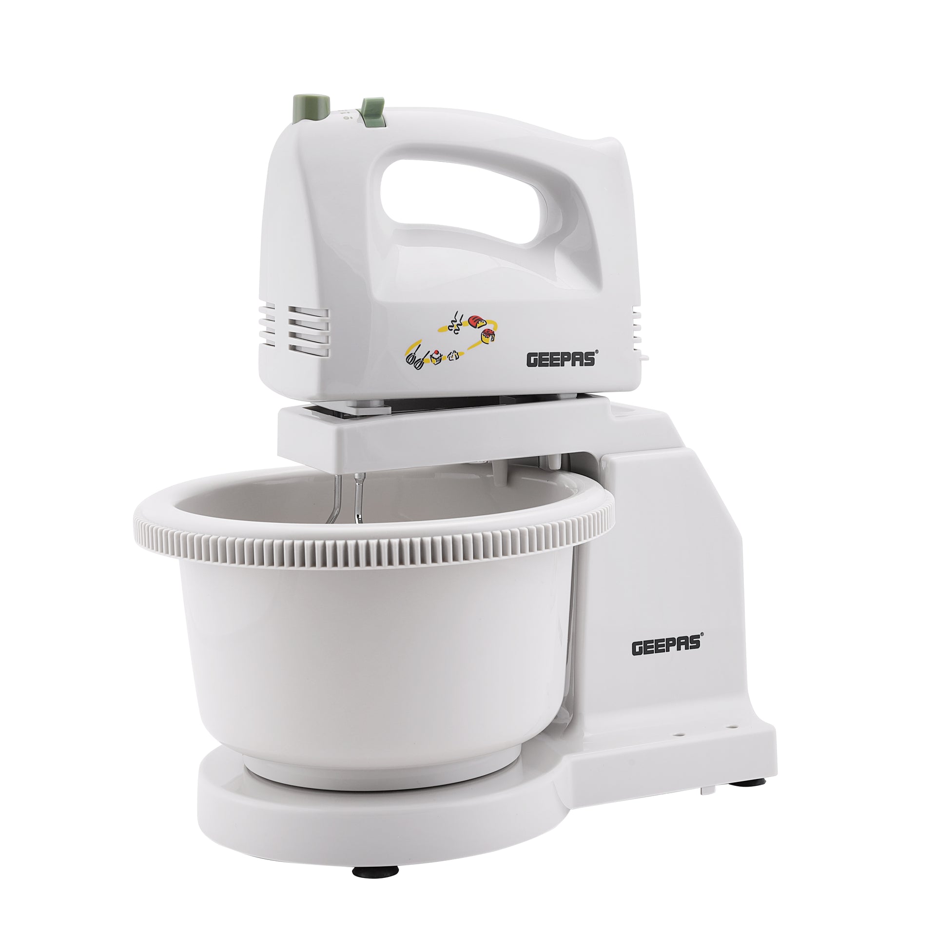 Handheld Mixer With Stand And Bowl 200.0 W GHB2002 White