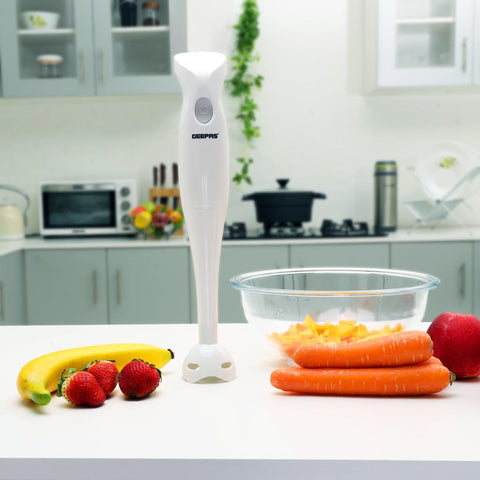 Hand Blender Stainless Steel Blade Food Collection Immersion Hand Blender with Removable Stick Ideal for Smoothies Shakes GHB5467N Black