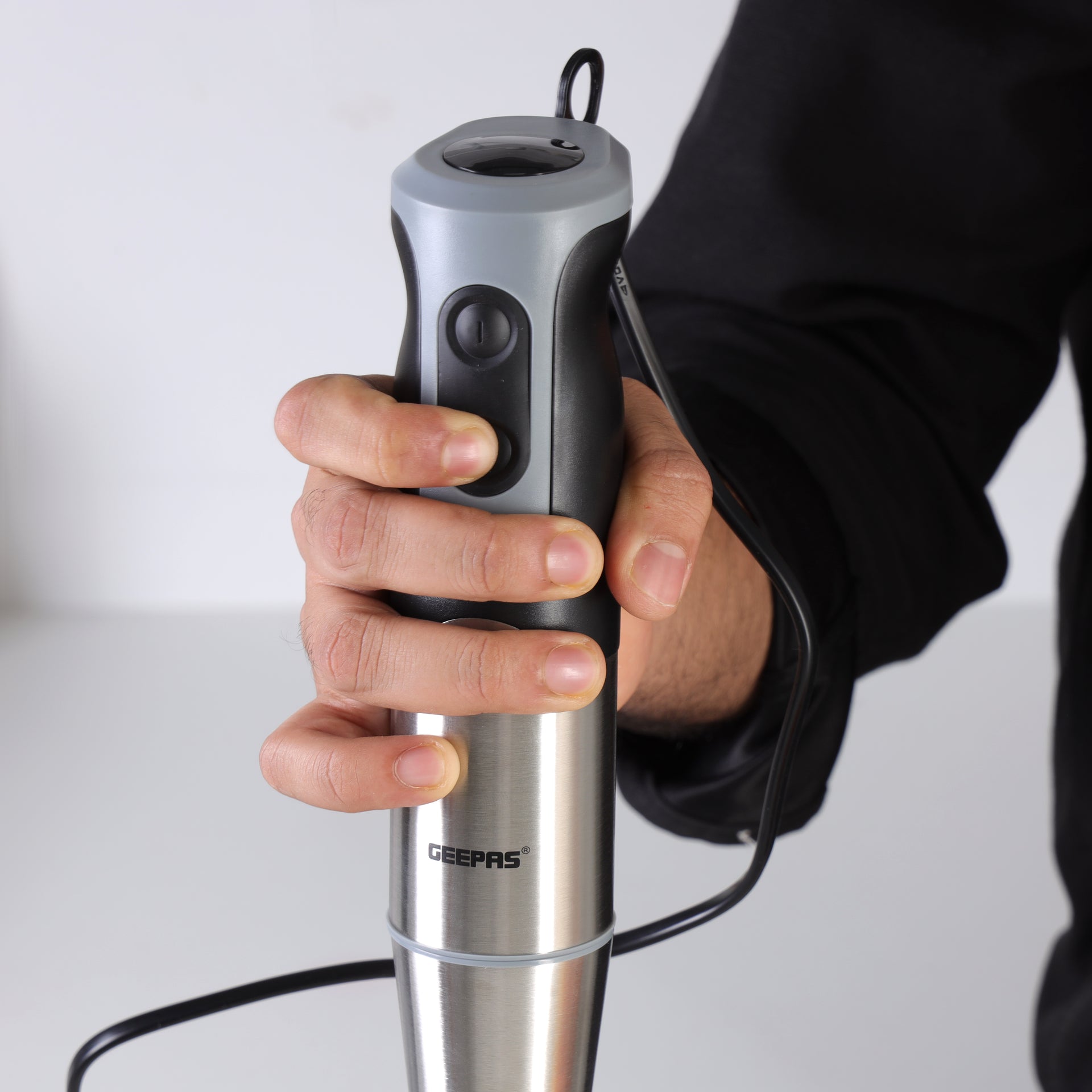 Geepas Stainless Steel Hand Blender, 700W, Stainless Steel - GHB5468