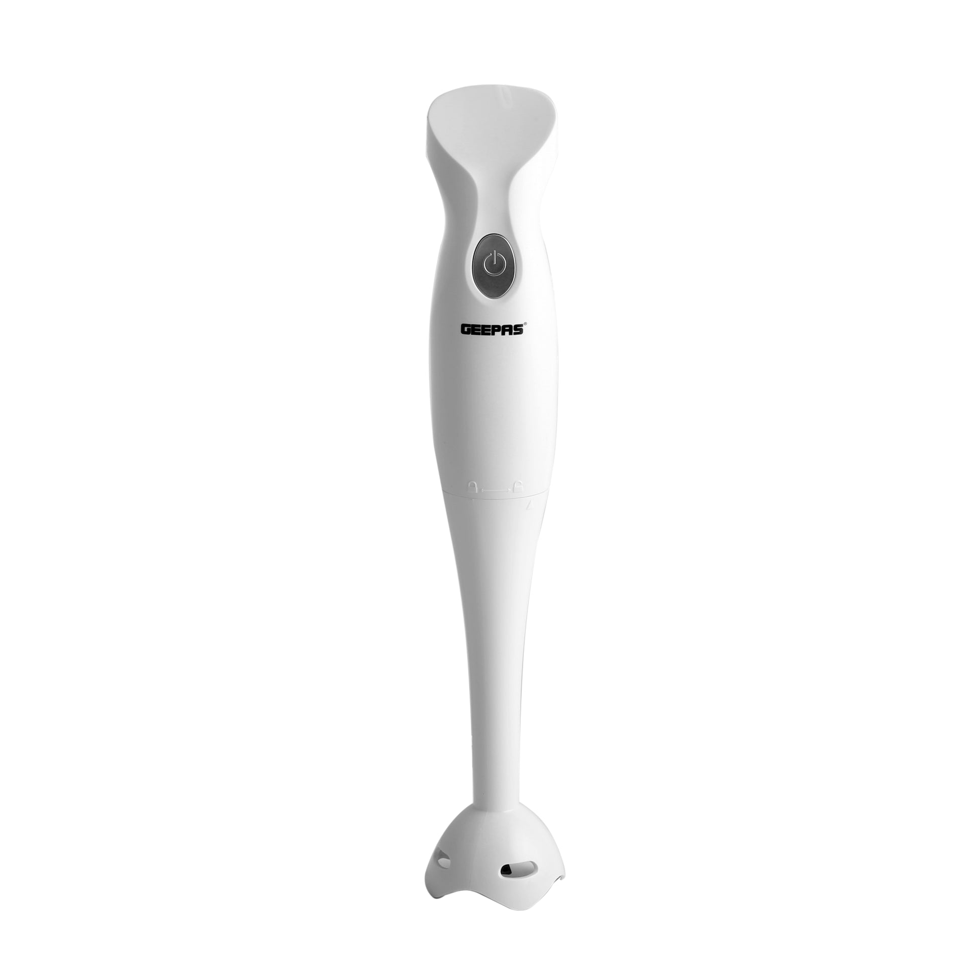 Multi Functional 4 In 1 Hand Blender With 860 ML Chopper Bowl, 2 Speed Options, Stainless Steel Blade GHB6144N White