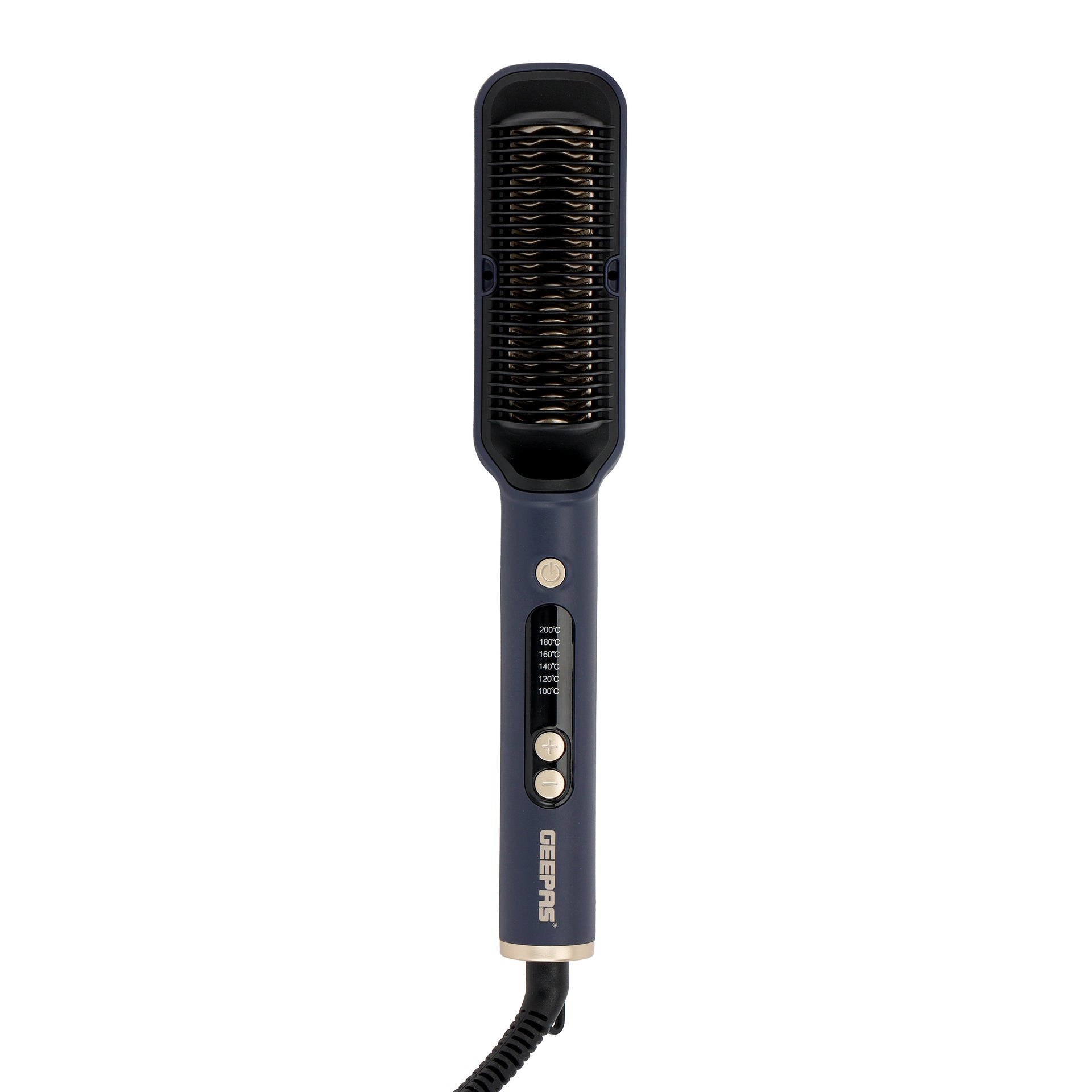 Geepas Hair Straightening Brush with Ceramic Plates and LED Display