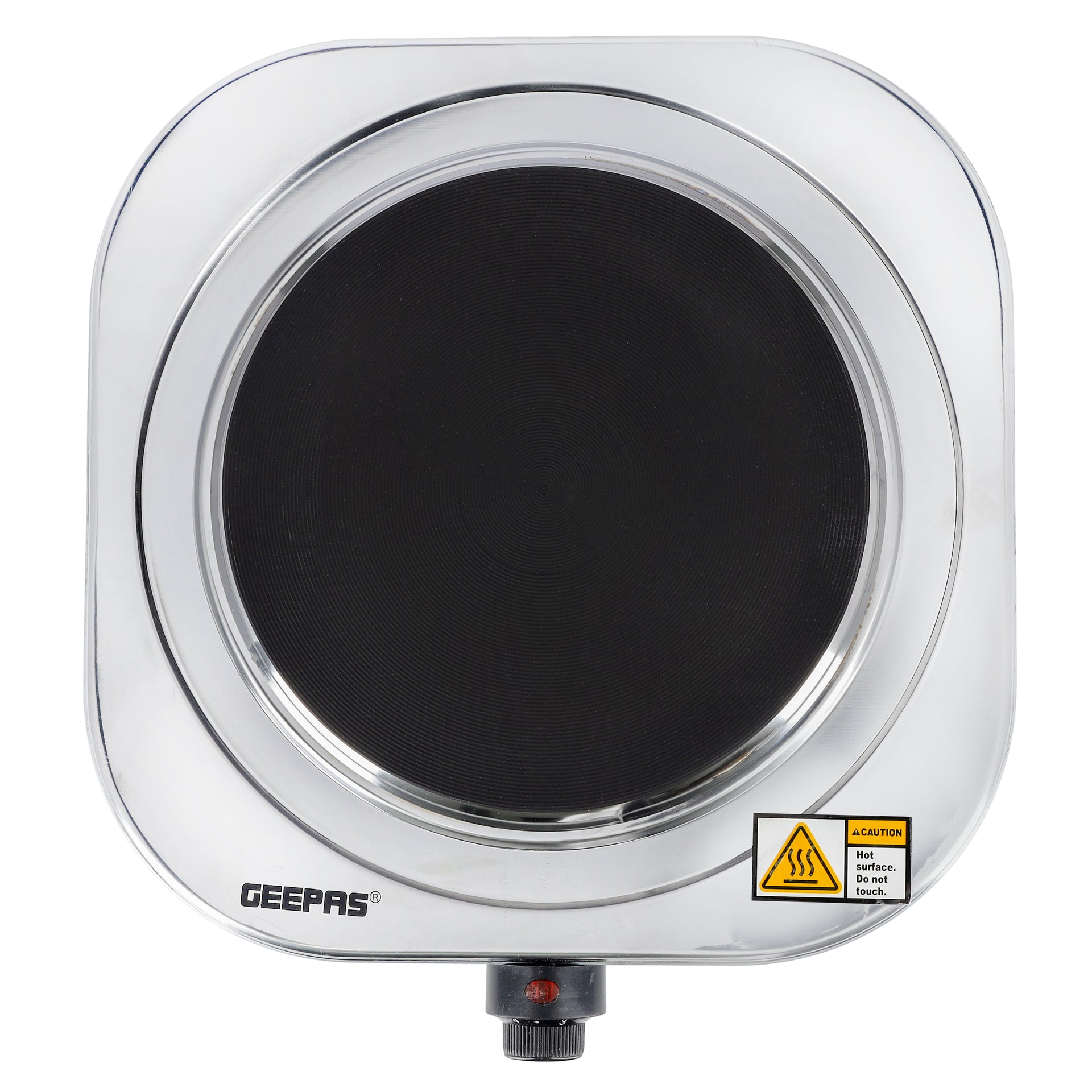 Stainless Steel Single Hot Plate With Indicator Light And Adjustable Temperature Control 1500.0 W GHP32023 Silver/Black