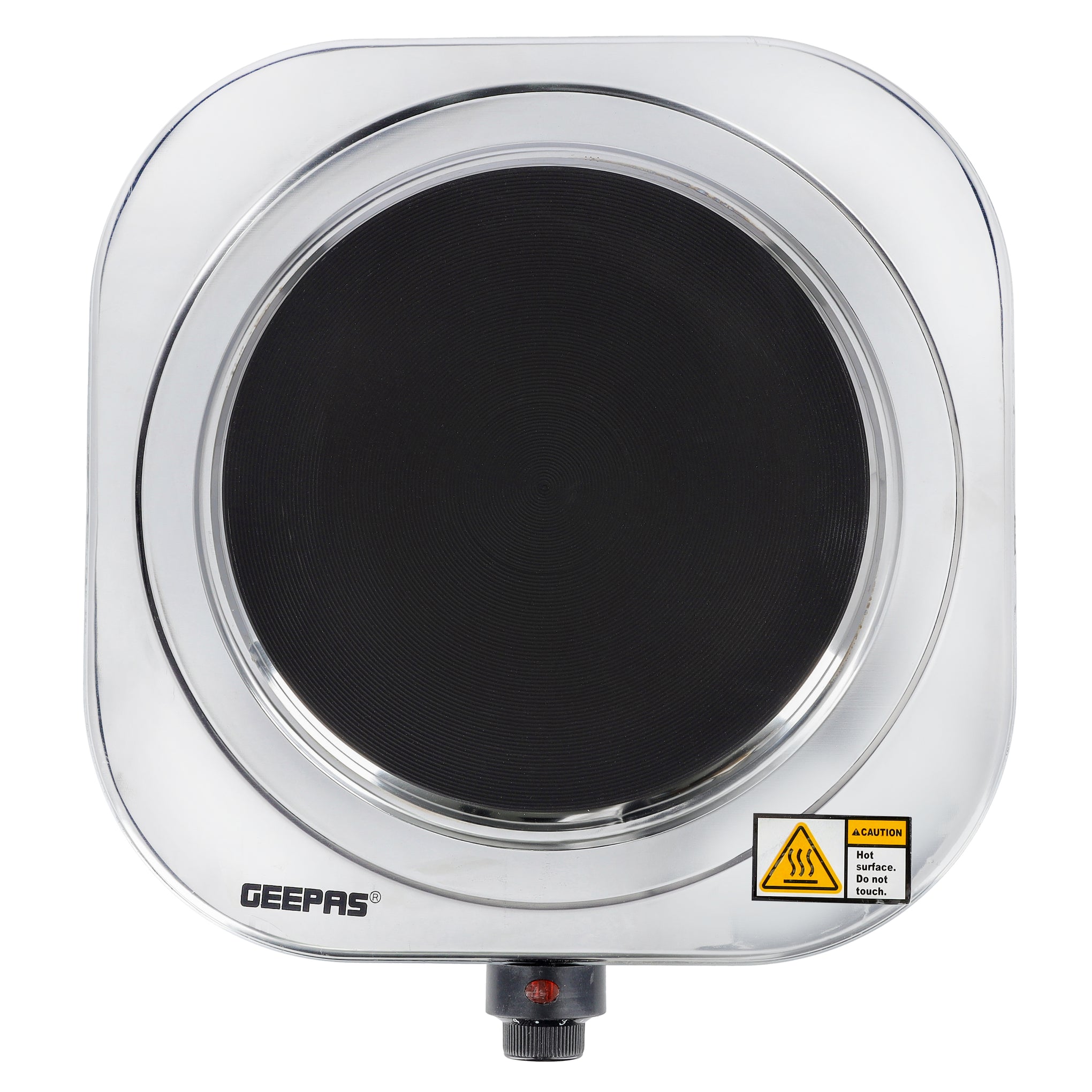 Stainless Steel Single Hot Plate With Indicator Light And Adjustable Temperature Control 1500.0 W GHP32023 Silver/Black