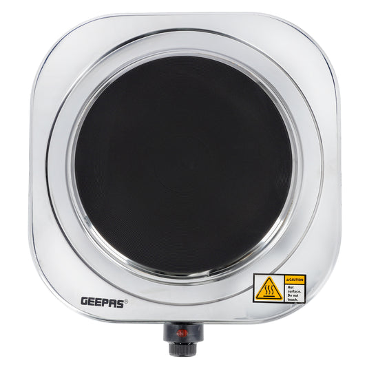 Stainless Steel Single Hot Plate With Indicator Light And Adjustable Temperature Control 1500.0 W GHP32023 Silver/Black