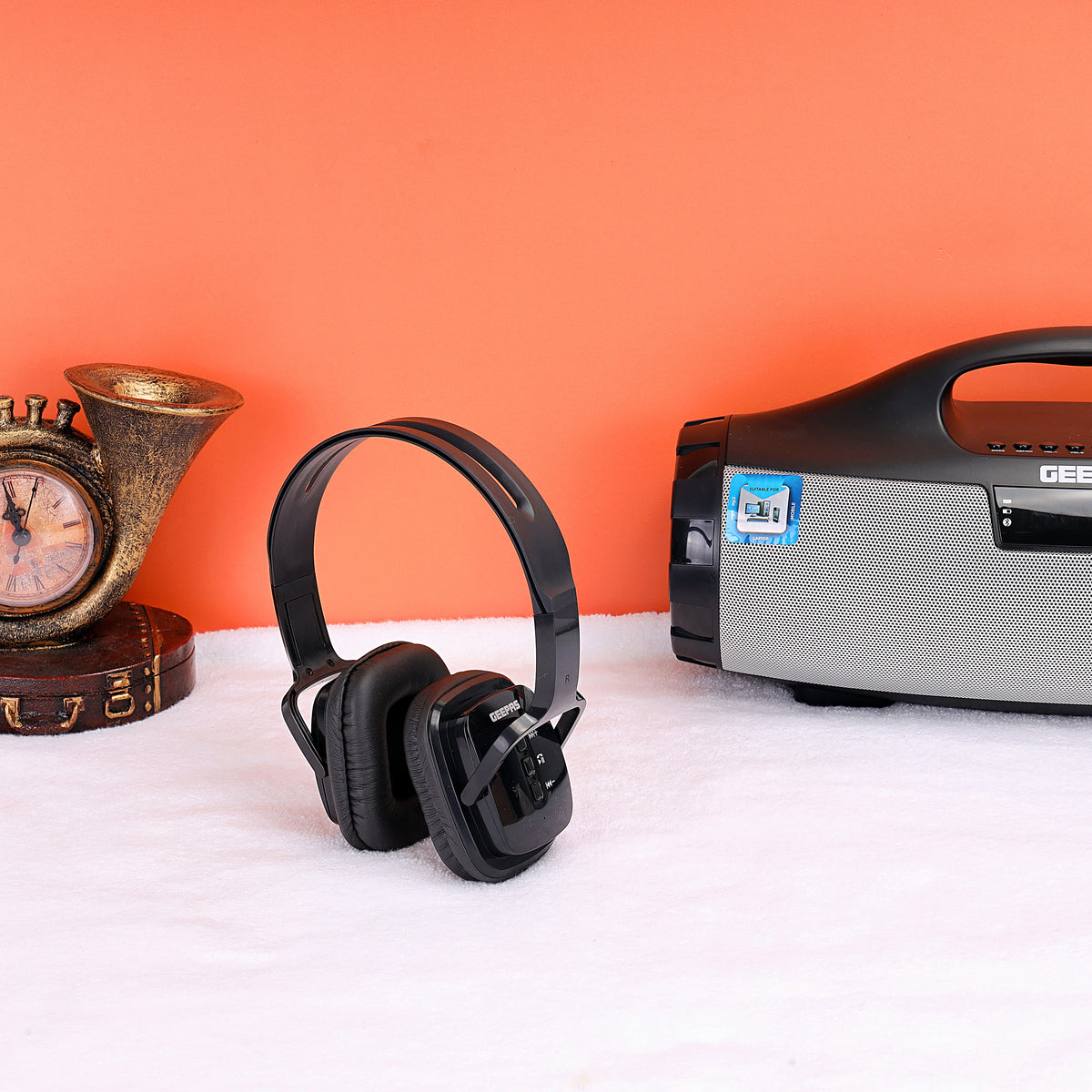Over-Ear Bluetooth Headphones With Mic Black