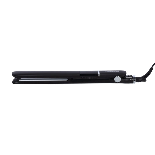 Professional Digital Hair Straightener/ Slim Design With LED Display And Ceramic Coated Plate/Lockable Handle/Adjustable Temperature Control, 360-Degree Swivel Cord, ON/OFF Switch