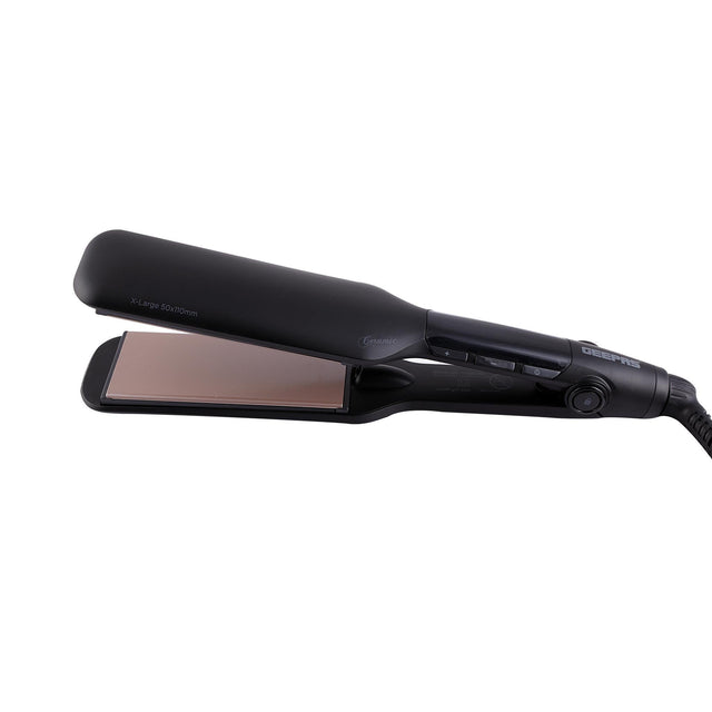 Geepas GHS86005 Ceramic Straight 230 Degree Hair Straighteners | Easy Pro Wide Ceramic Floating Plates with Max Temperature 230C | Digital LCD Display & 1 Hour Auto-Off Function | 2-Year Warranty