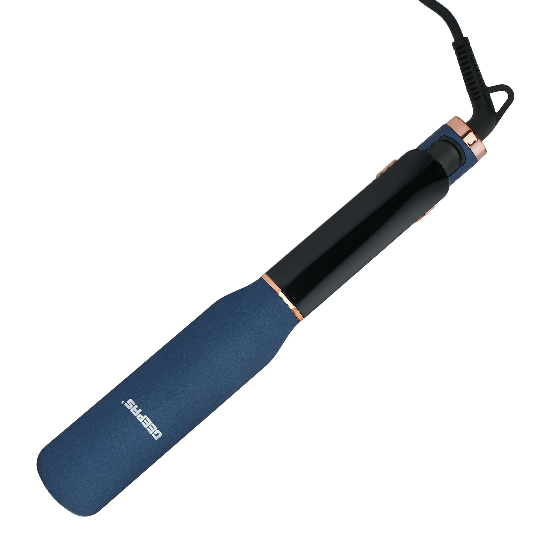 Geepas Professional Digital Hair Straightener- GHS86076/ Slim Design with Display and Ceramic Coated Plate/ Lockable Handle, Adjustable Temperature Control, 360-Degree Swivel Cord/ Perfect for Salon and at Home Styling/ Blue