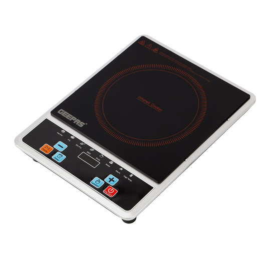 Digital Infrared Cooker Infrared Burner-GIC6101, With 10 Level Adjustable Temperature, Single Cooking Hob With Button Control, Multi Functions Include Hot Pot, Fry, Stir Fry, BBQ, Soup, Water, Warm 2200 W GIC6101K Black